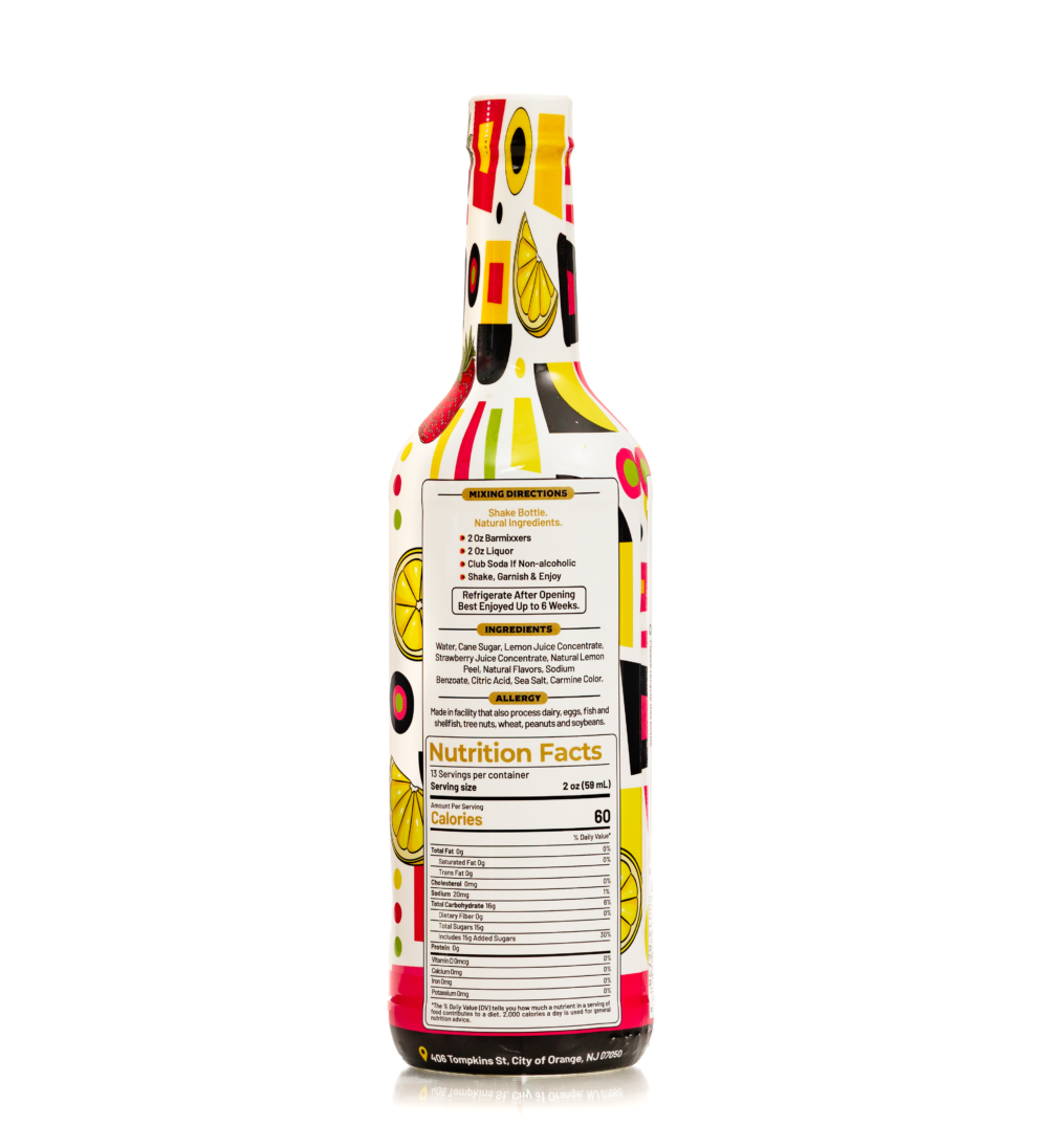 Strawberry Lemon Drop Mixer – Lively Berry & Zesty Citrus Blend | BarMixxers - Image 3